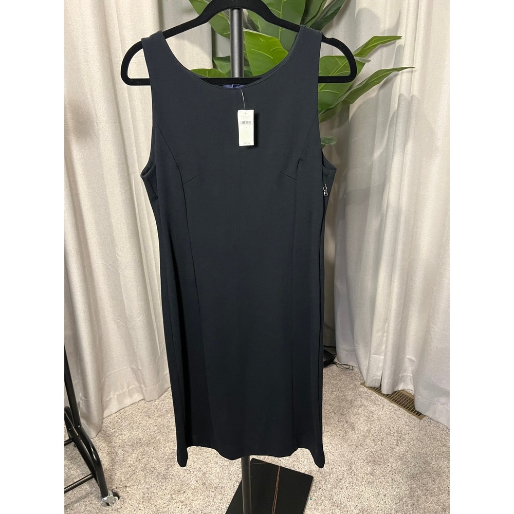 NWT Gap Womens Black Sleeveless Sheath Dress Size 12